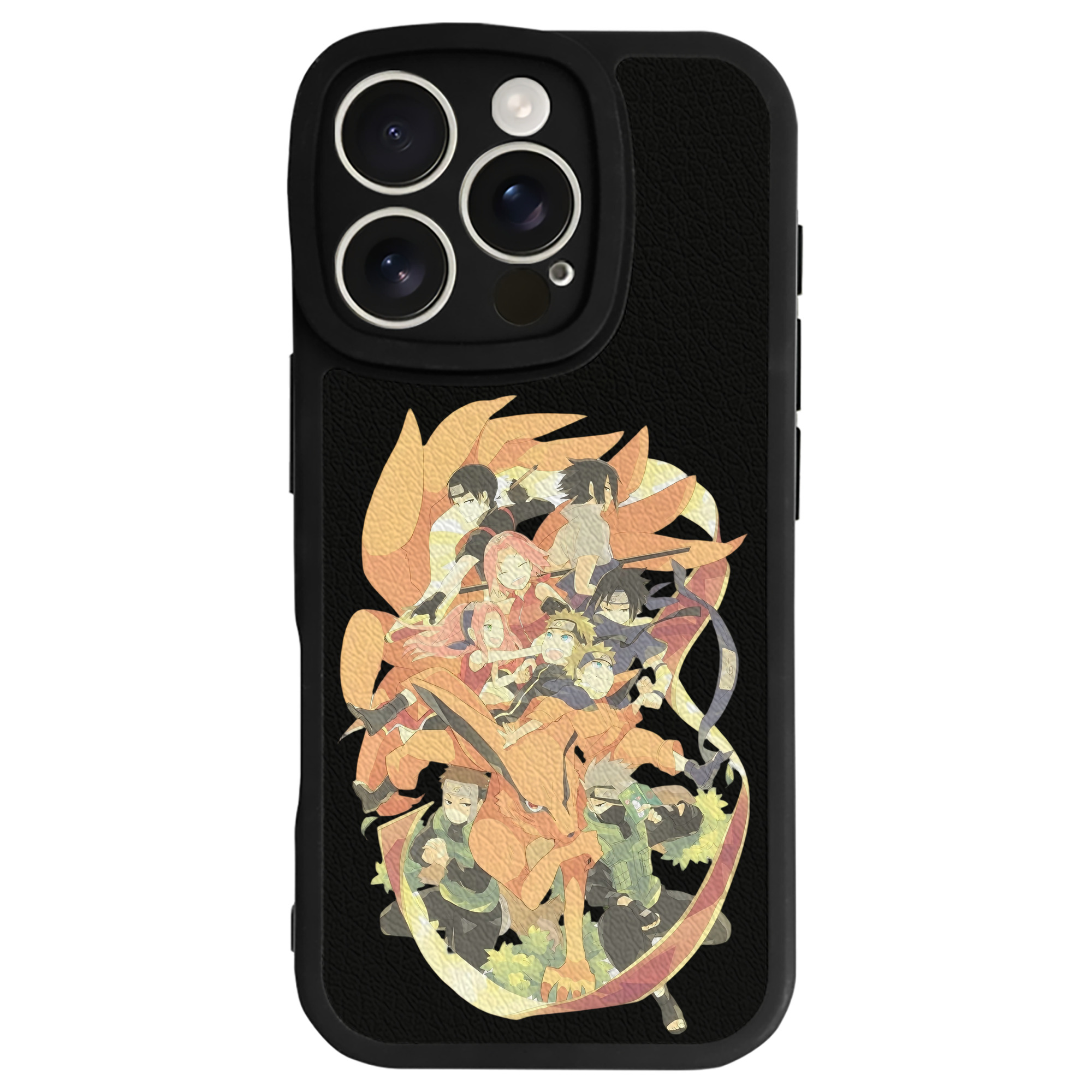 （画像用） NARUTO -ナルト- うずまき ナルト Uzumaki Naruto 【iPhone 16シリーズ対応】シリコンスマホケース（レザー調） 材質：シリコン